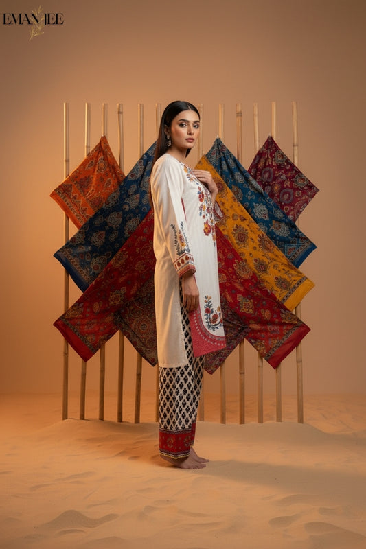 Rustic Charm – Swiss Lawn 2-Piece