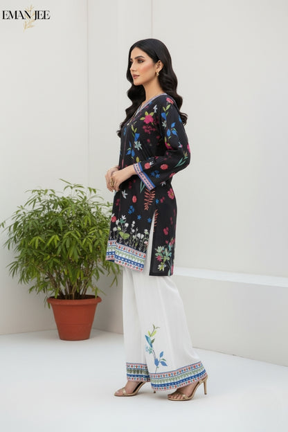 Midnight Bloom – Swiss Lawn 2-Piece