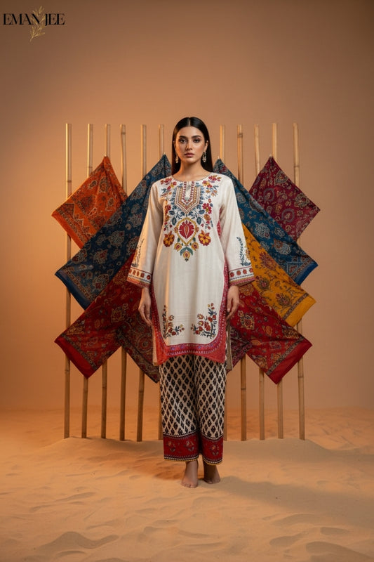 Rustic Charm – Swiss Lawn 2-Piece